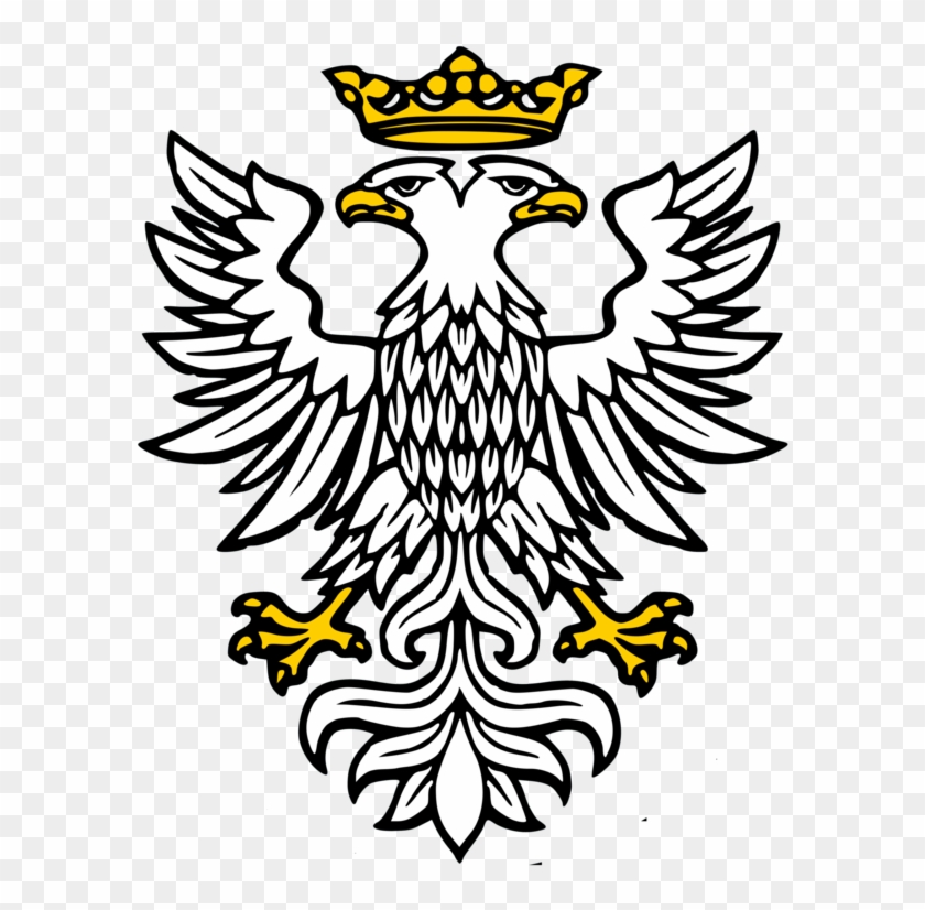 Mercian Eagle - Two Headed Heraldic Eagle Clipart #593931