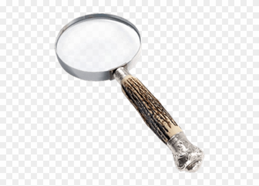 Silver Horn Magnifying Glass - Medieval Magnifying Glass Clipart #594245