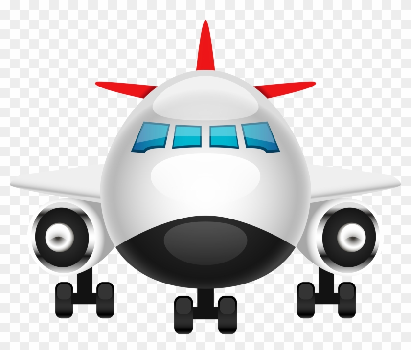 Plane Png Clipart - Airplane Front View Clipart Transparent Png