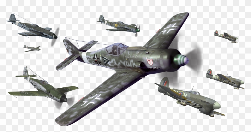 2048 X 1107 5 - World War 2 Airplane Png Clipart #594454