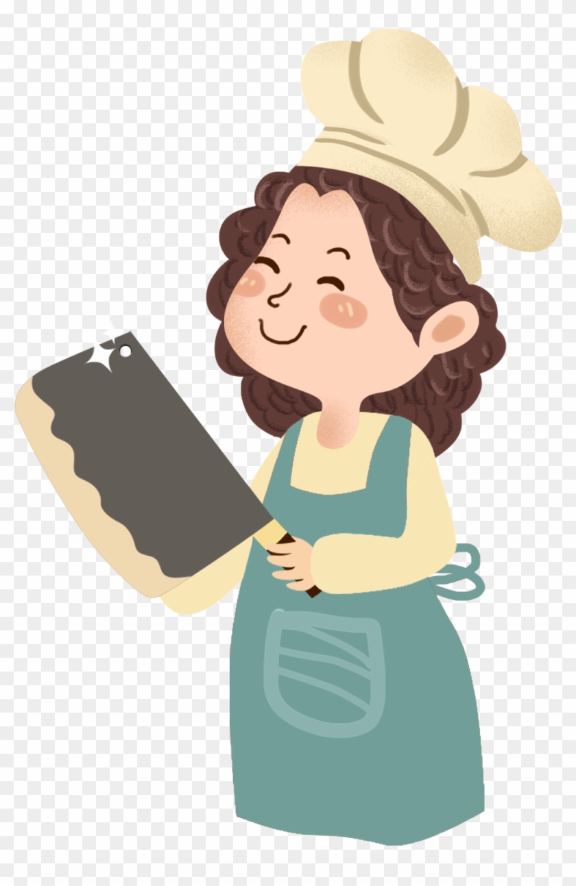 Cartoon Fresh Cute Kitchen Knife Png And Psd - Cartoon Clipart #594563