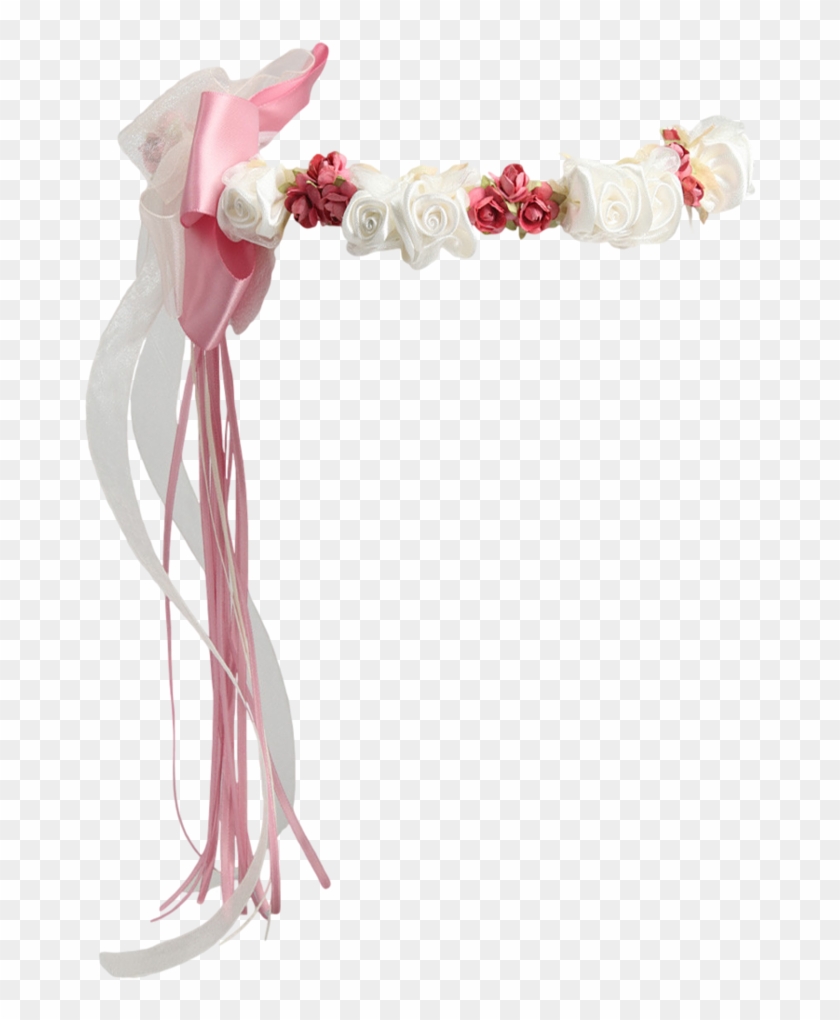 Dusty Rose Silk & Satin Floral Crown Wreath Girls - Flower Crown Wreath Transparent Clipart #595109
