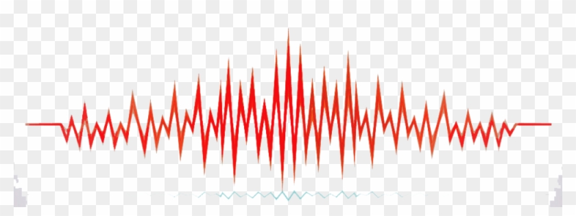 Sound Wave Clipart Transparent - Red Audio Wave Png