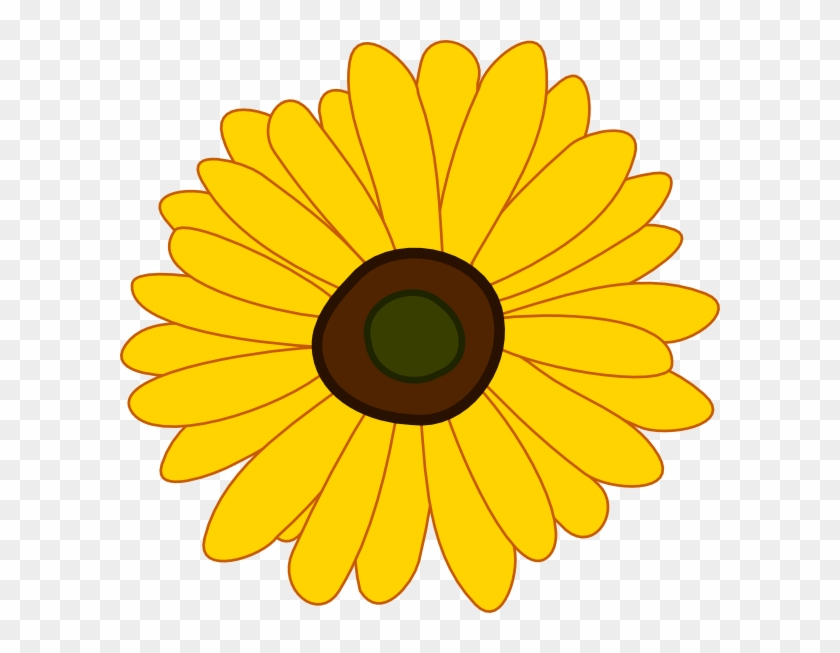 Sunflower Clip Art At Vector Clip Art Png - Sunflower Clipart No Background Transparent Png #595467