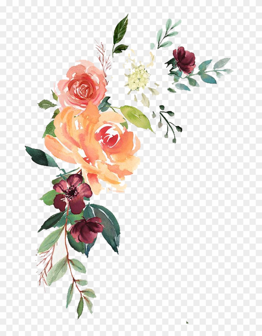 Watercolor Floral Transparent Png- Free Download - Free Floral Watercolor Png Clipart