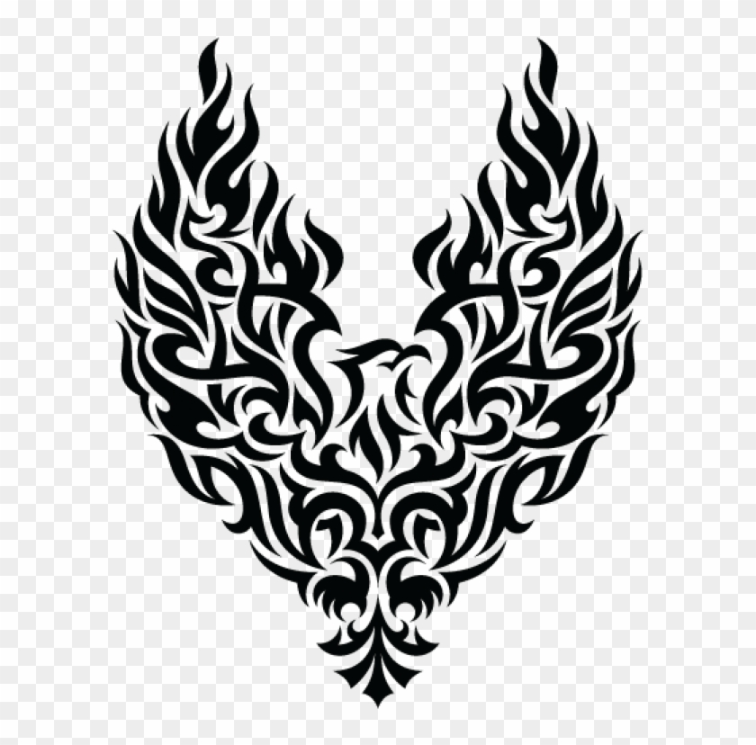 Tattoo Png Free Download - Tribal Phoenix Clipart