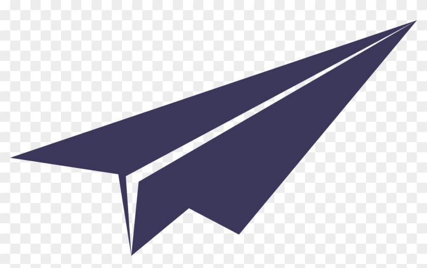 Blue Paper Plane - Paper Airplane Clipart Png Transparent Png #595691