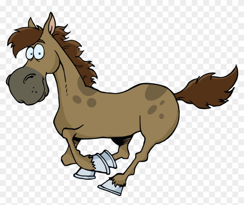 Funny Horse Png - Horse Cartoon Clipart #595858