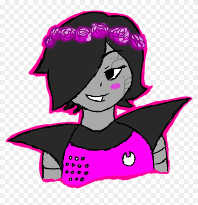 Mettaton Flower Crown By Prince-galaxii - Cartoon Clipart