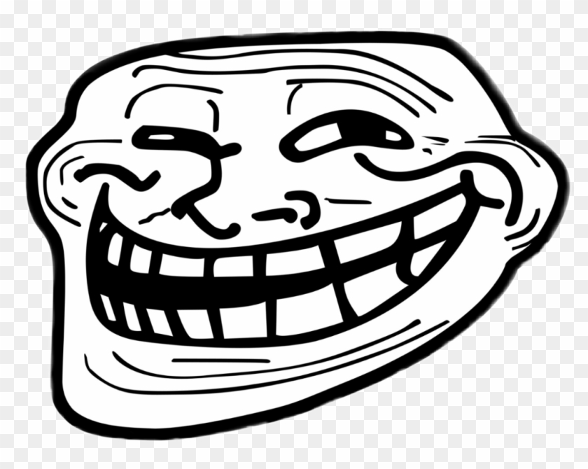 Troll Sticker - Black And White Memes Clipart
