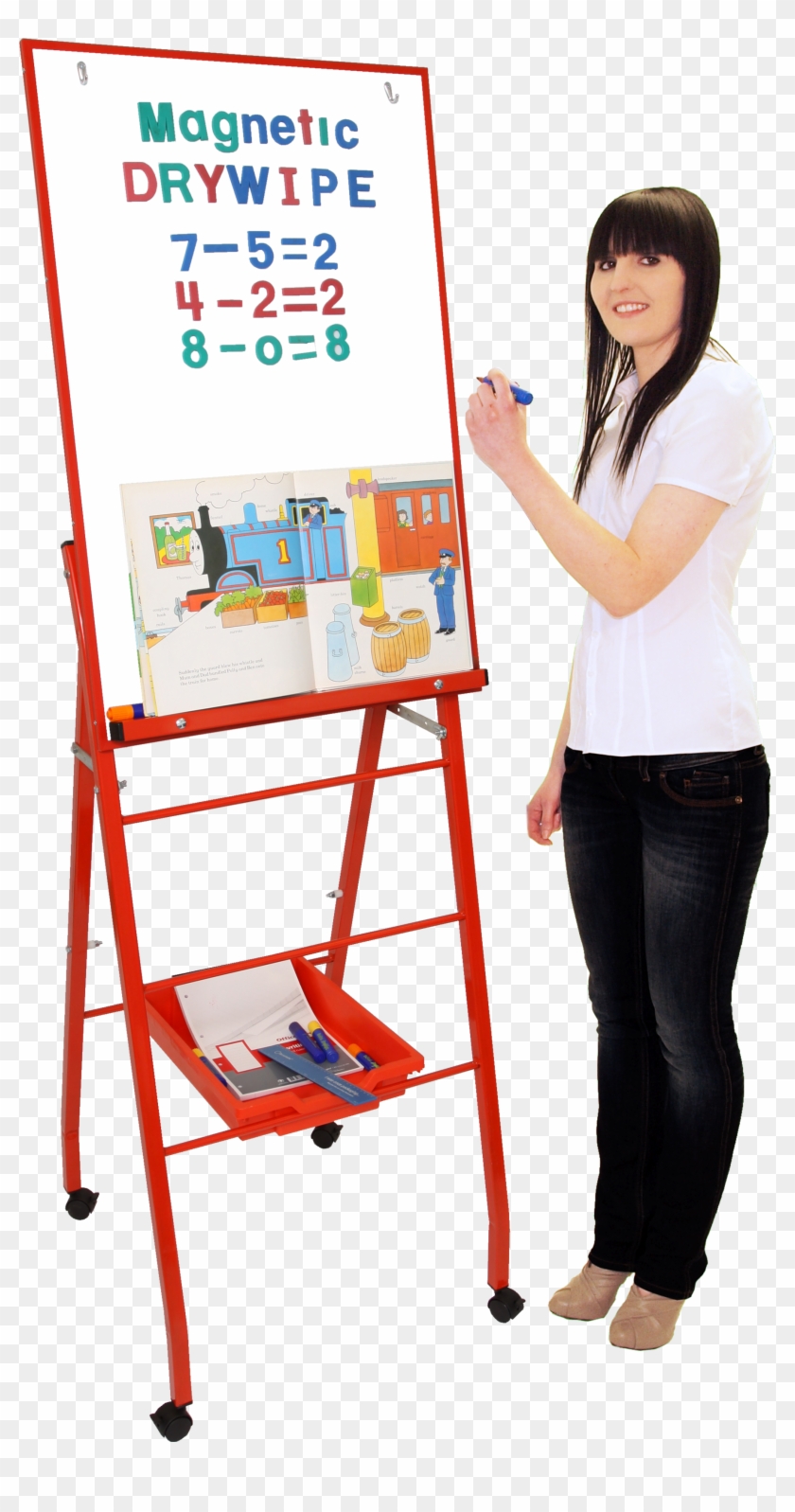 Single Boarded Mobile 'a-frame' Easel 'portrait Style' Clipart #596299
