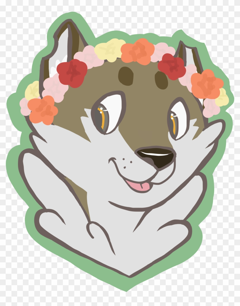 Peace Love & Flower Crowns - Cartoon Clipart