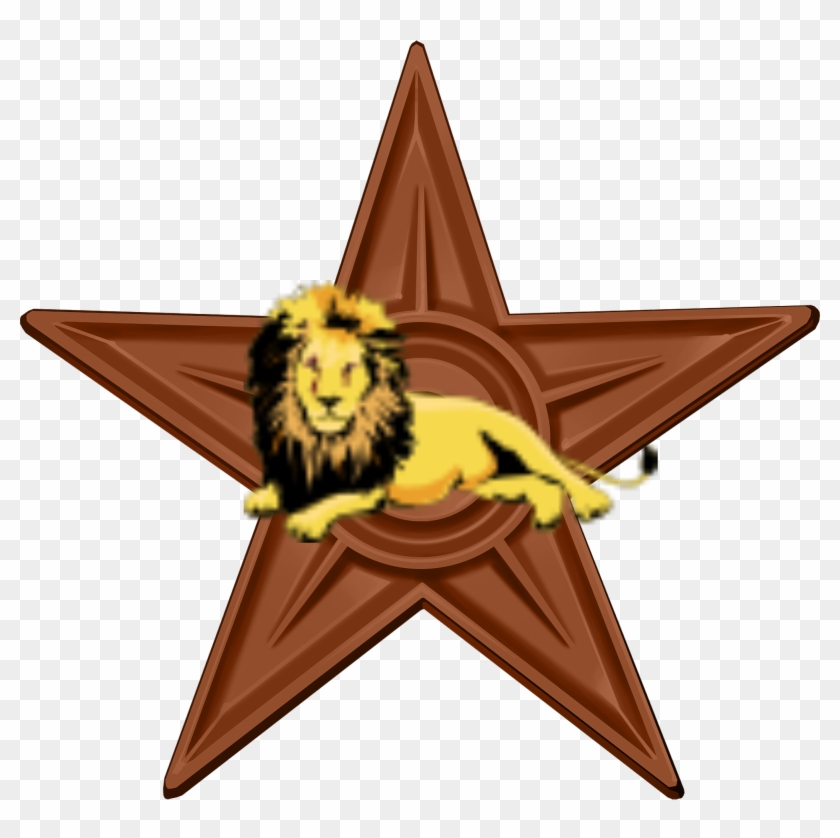 Original Barnstar Lion - Barnstar Clipart