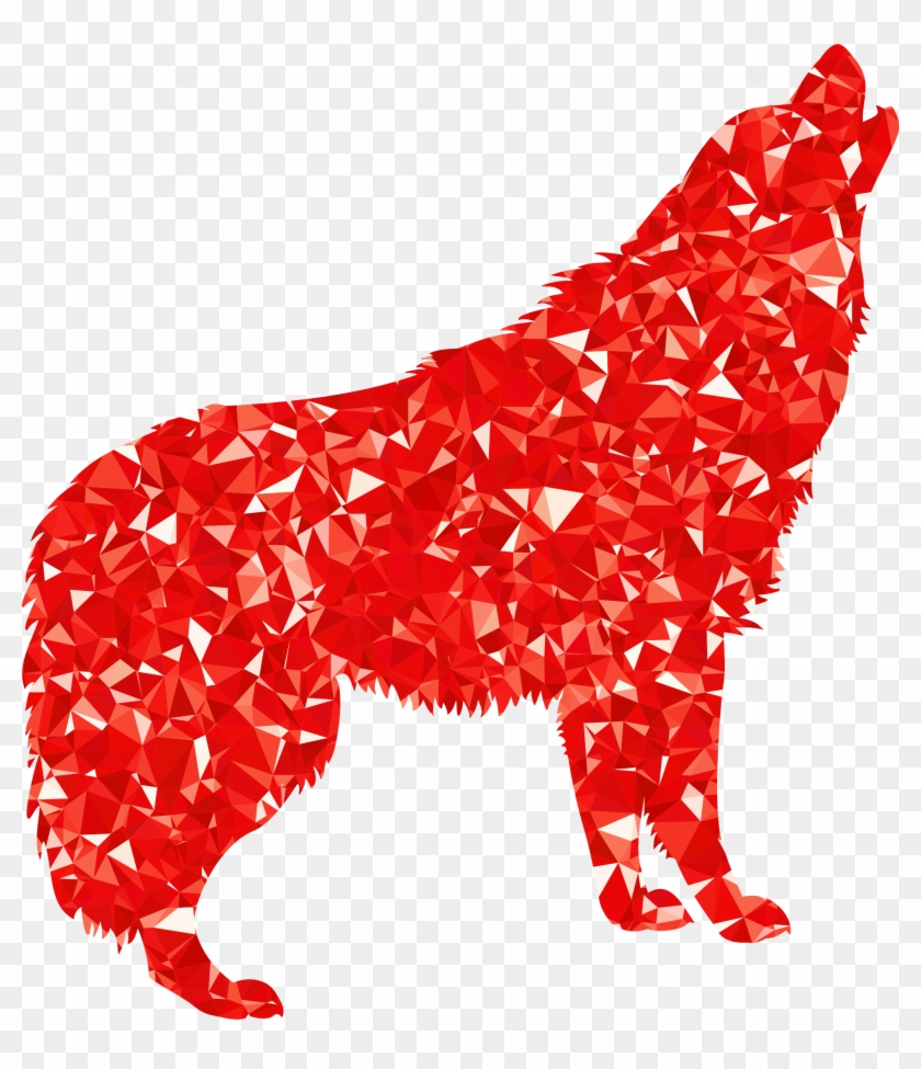 This Free Icons Png Design Of Ruby Howling Wolf Clipart