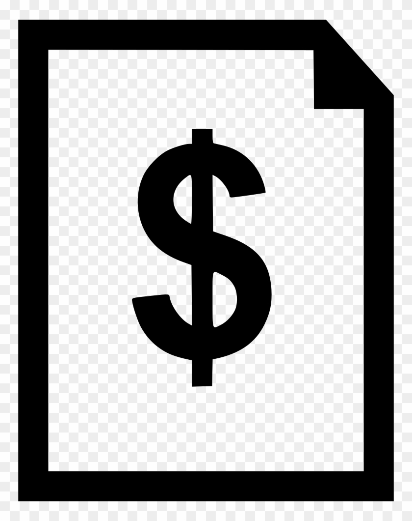 Document Dollar Sign Comments Clipart #596460
