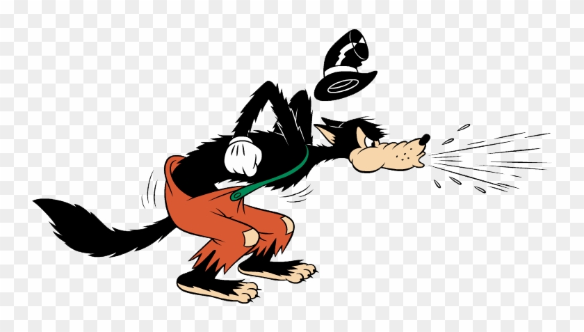 Three Little Pigs Wolf Cartoon Clipart