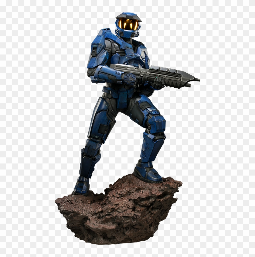Blue Team Leader Statue By Sideshow Collectibles - Halo Blue Team Png Clipart #596817