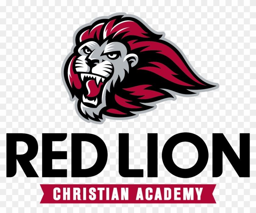 Red Lion Logo W White Background - Red Lion Christian Academy Clipart #596968