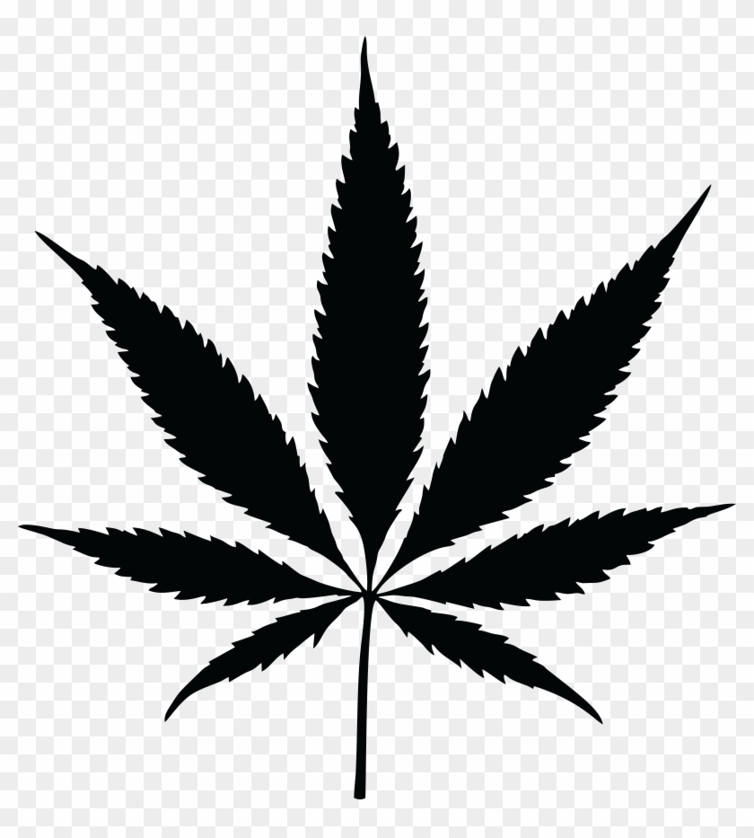 Big Image - Marijuana Silhouette Clipart