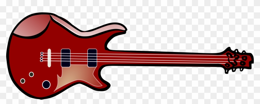 Bass Guitar Clipart Png Full Hd - Electric Guitar Clip Art Transparent Png #597069