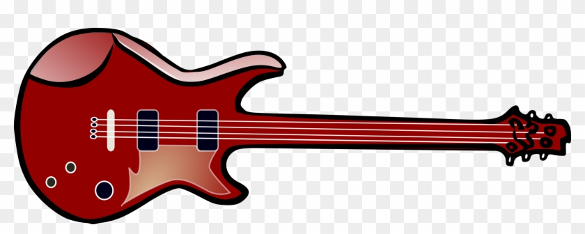 Bass Guitar Clipart Png Full Hd - Electric Guitar Clip Art Transparent Png