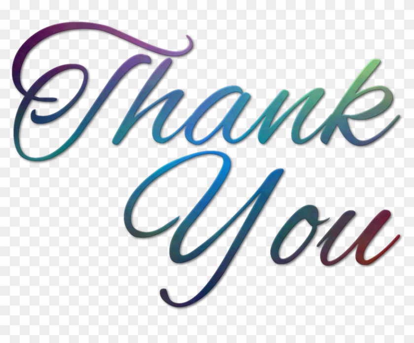 Thank You Png - Thank You Text Clipart #597334