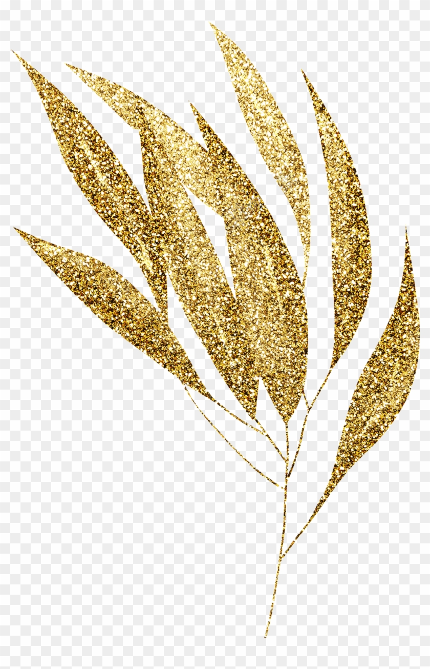 Gold Leaf Png - Gold Leaf Watercolor Png Clipart #597389