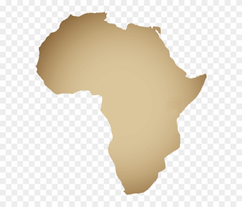 Africa - Black African Map Clipart