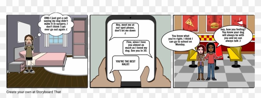 Epic Of Hero Halo - Burger Ad Story Board Clipart #597722