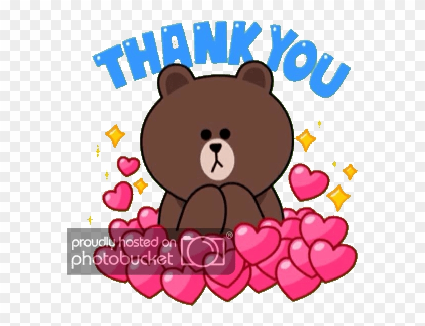 Big Thank You Clipart - Line Friends Thank You - Png Download