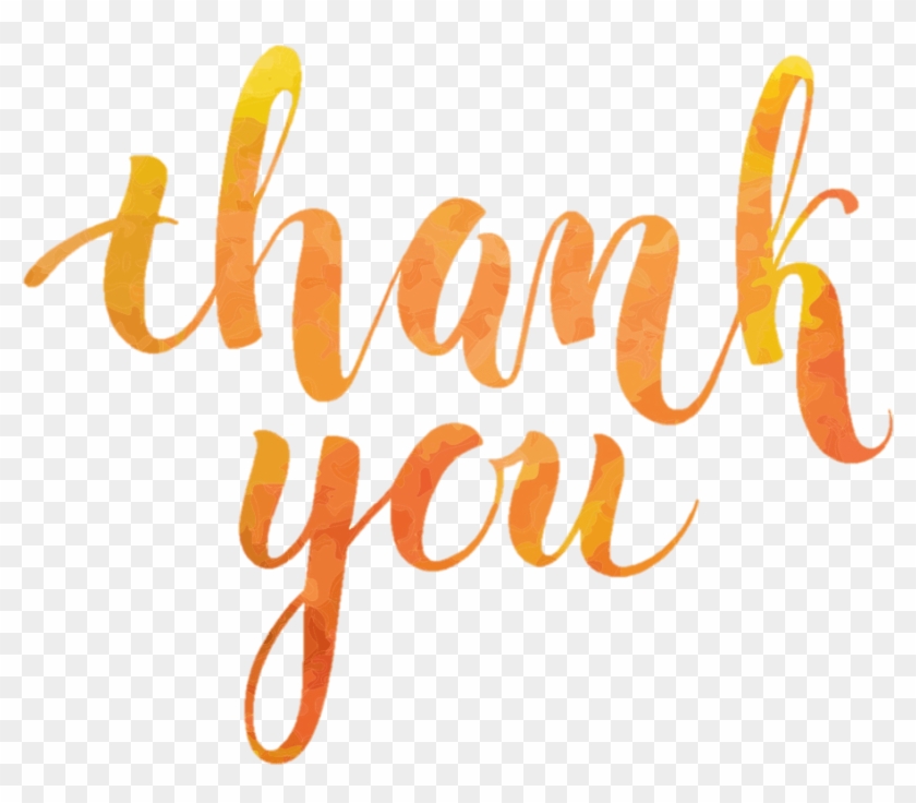 Thank You Lettering Design Clipart