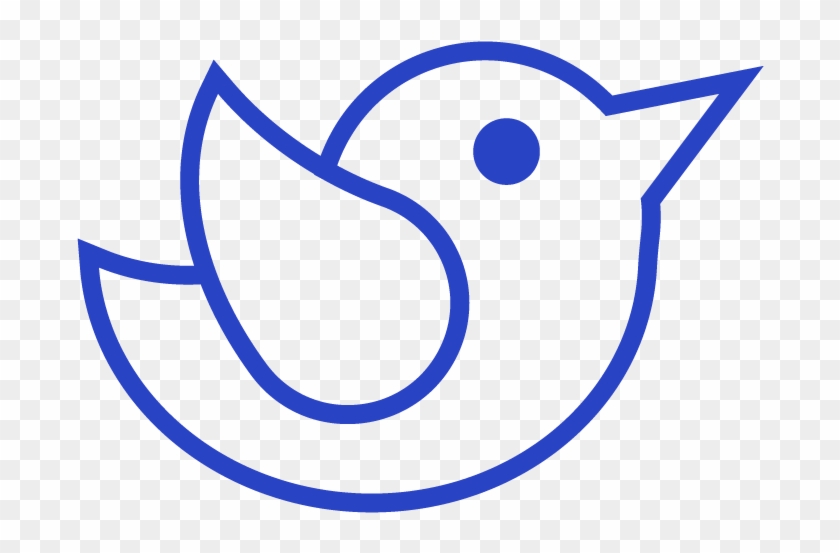 Outline Of Twitter Logo Clipart