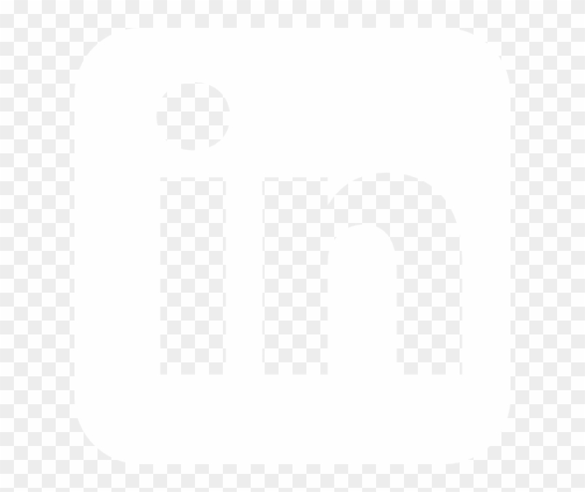 Linkedinlogo - Linkedin White Square White Clipart