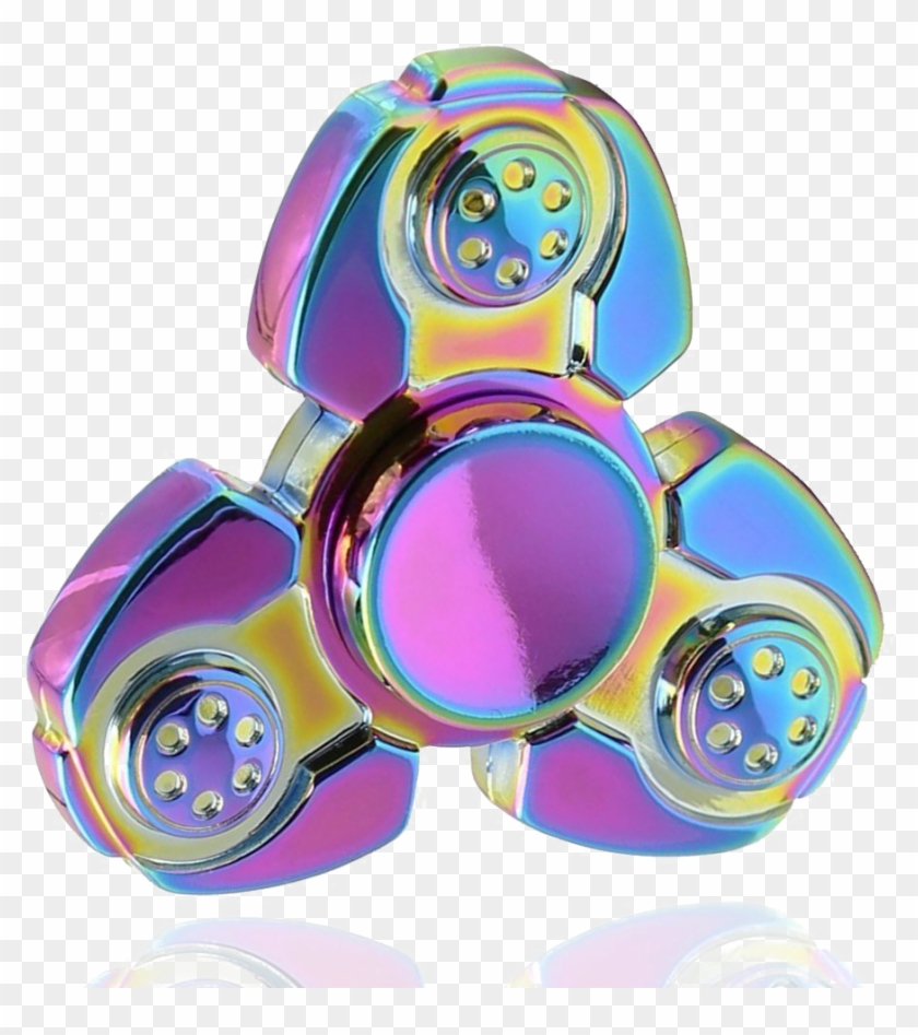 Rainbow Fidget Spinner Free Png Image - Teddy Bear Clipart #598212