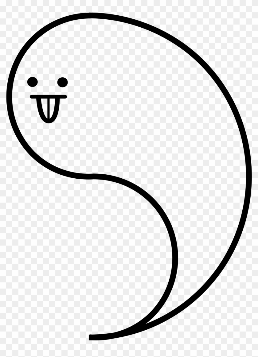 This Free Icons Png Design Of Simple Ghost , Png Download - Line Art Clipart