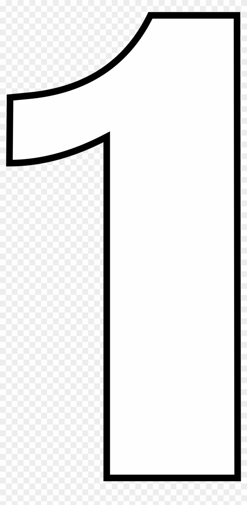 Number 1 Black White Png Transparent Image 2 Free Transparent - White Number 1 Png Clipart