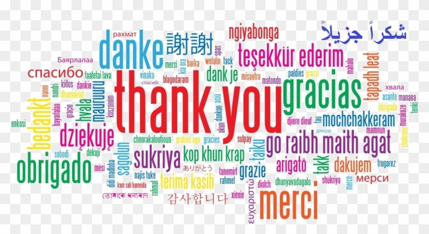 All Language Thank You Clipart #598468