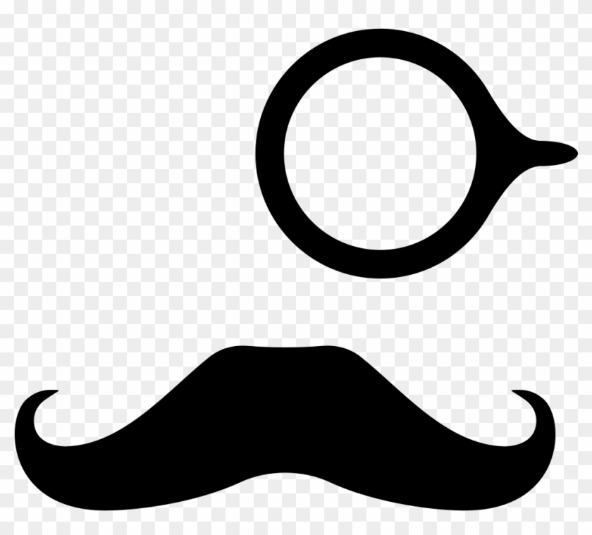Png File Svg - Mustache With Eye Glass Clipart #598621