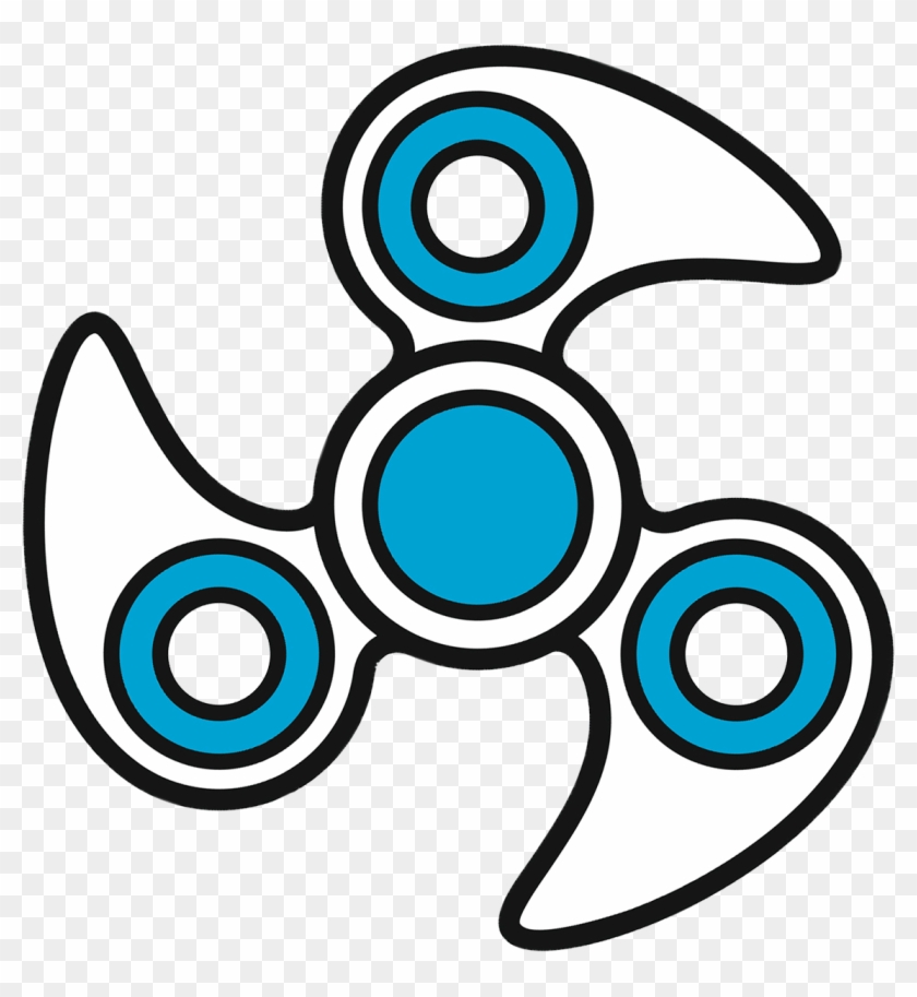Fidget Spinner App & Stickers Messages Sticker-1 - Circle Clipart #598676
