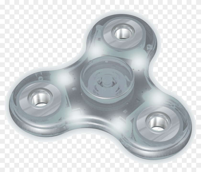 Color Changing Led Fidget Spinner W/metal Bearings - Game Controller Clipart