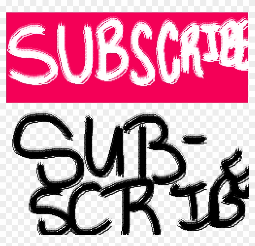 Subscribe Button - Calligraphy Clipart #598932