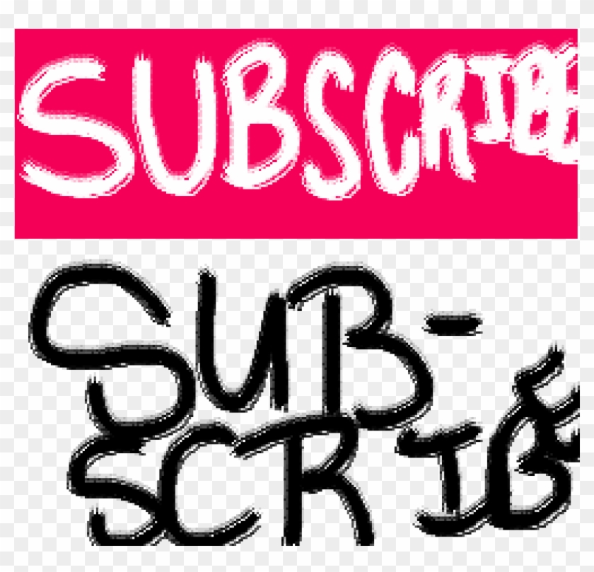 Subscribe Button - Calligraphy Clipart