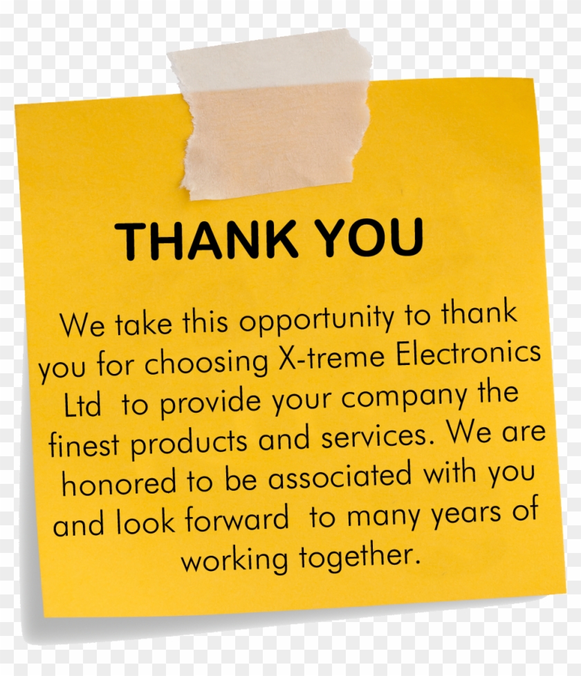 Thank-you - Paper Clipart #598996