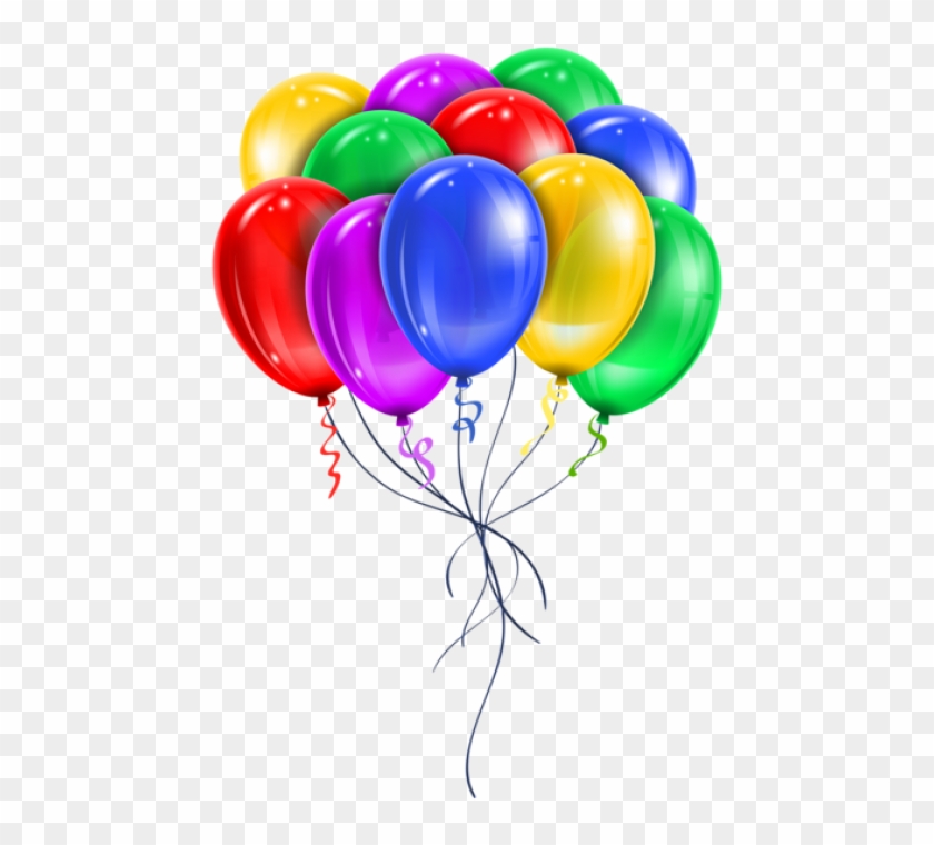 Free Png Download Transparent Multi Color Balloons - Colorful Balloons Png Clipart #599203