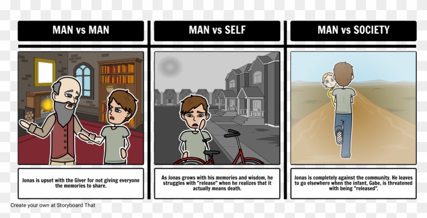 Giver Man Vs Society Clipart