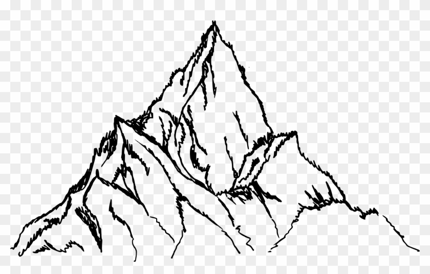 Free Download - Drawing Picture Of Mountain Clipart #599734