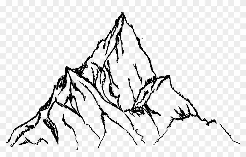 Free Download - Drawing Picture Of Mountain Clipart