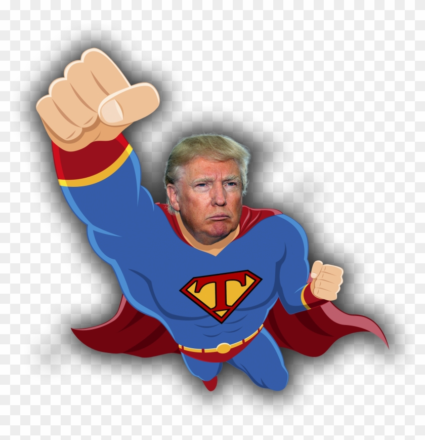 The - Donald Trump As Superman Clipart