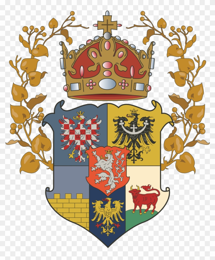 Coat Of Arms Of The Lands Of The Bohemian Crown - Kingdom Of Bohemia Flag Clipart