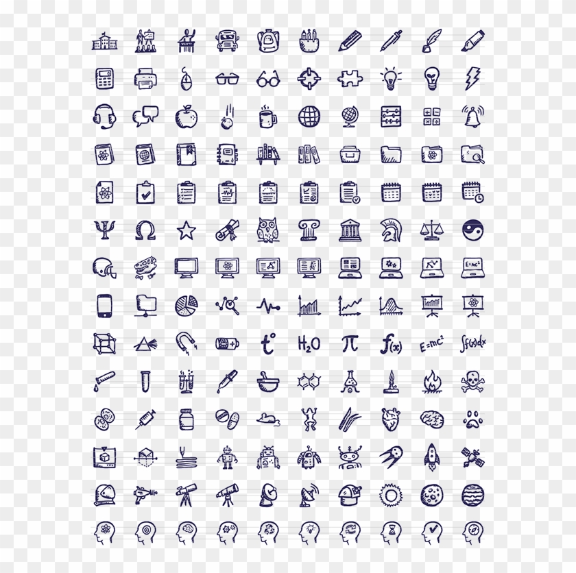 Brainy Icons Science And Education On Behance - Free Business Shape Photoshop Clipart #5900456